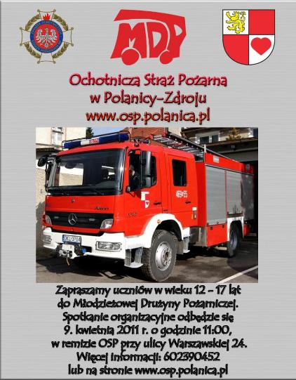 osp.polanica.pl Zaproszenie do Młodzieżowej drużyny Pożarniczej