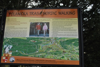 tablica informacyjna Nordic Walking